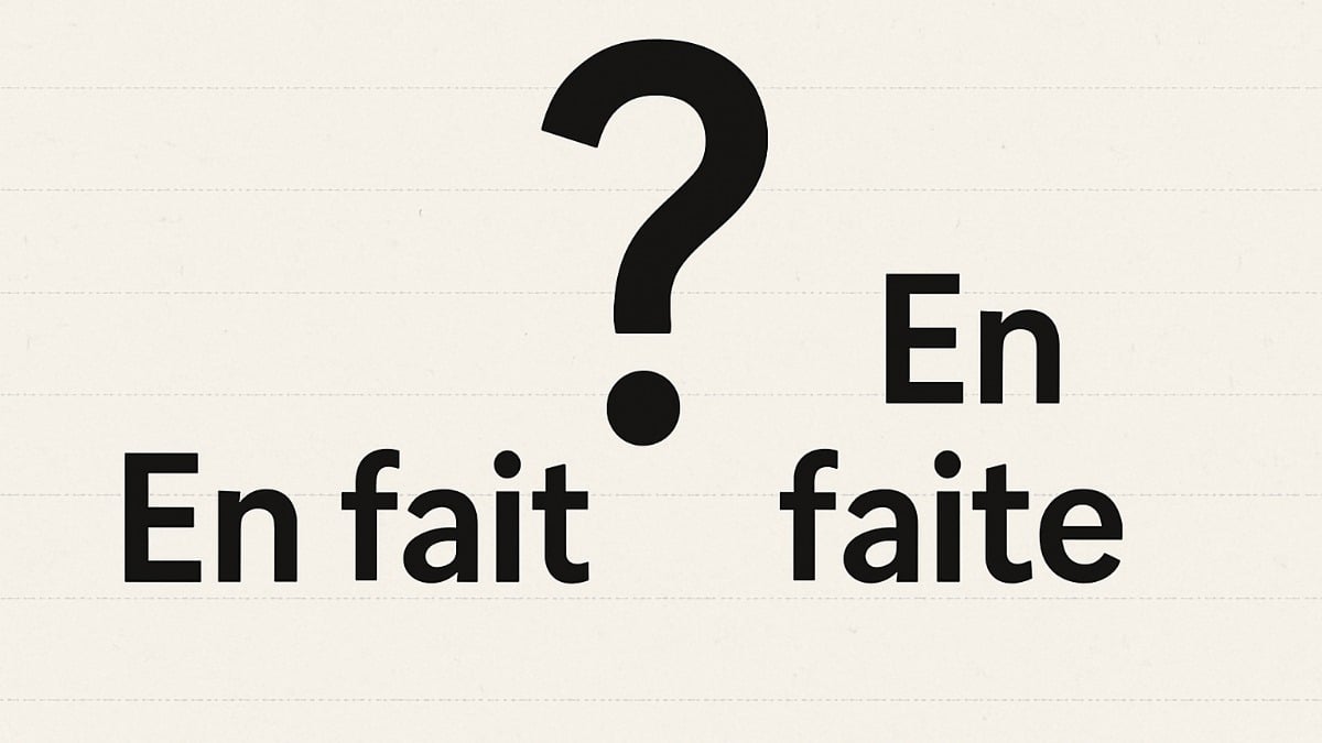 « En fait » ou « en faite » : la confusion d’orthographe qui fait débat